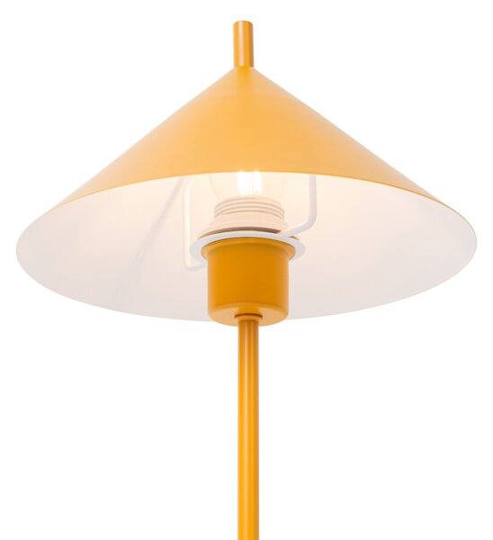 Lampada da tavolo di design gialla - Triangolo