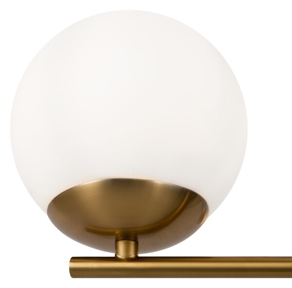 Lampadario A Sospensione Moderno Marble Metallo Ottone Vetro 6 Luci E27 60W