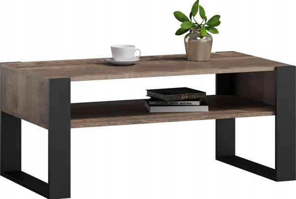 Tavolino KAJA 100, rovere coloniale, loft, retrò, rustico