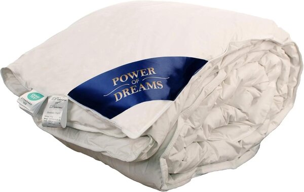Power of Dreams, piumino in piuma d'oca 240x260 cm, 2200 g - Piumino in piuma d'oca adatto per tutto l'anno - 100% cotone, imbottitura a cassetti