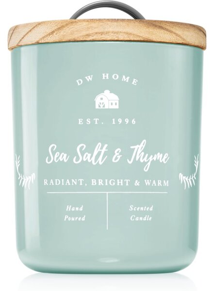 DW Home Farmhouse Sea Salt & Thyme candela profumata 240 g