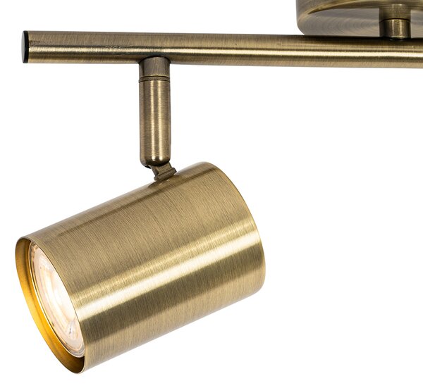 Faretto moderno bronzo orientabile 2 luci - Jeana