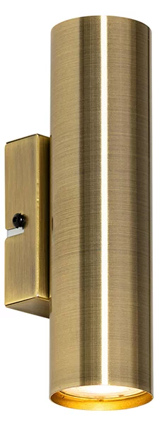 Applique da parete moderna bronzo 2 luci - Jeana