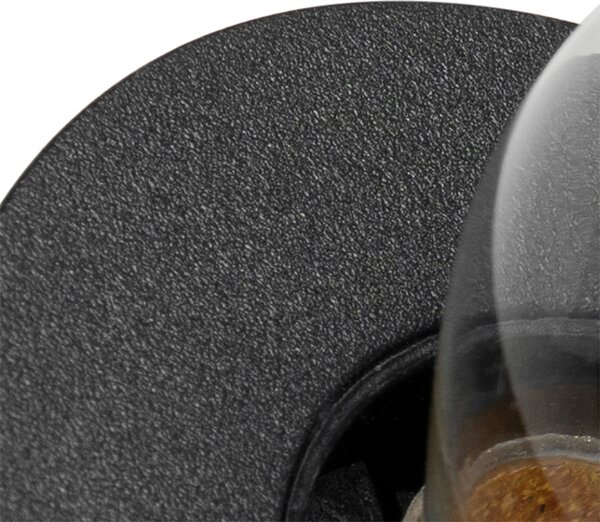 Set di 6 faretti da incasso moderni neri - Insight
