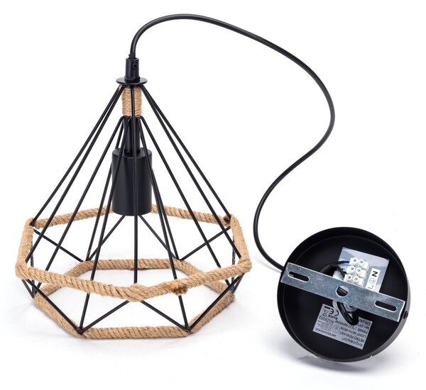 Lampadario da soffitto Sciva Canapa 1 x E27 Aigostar