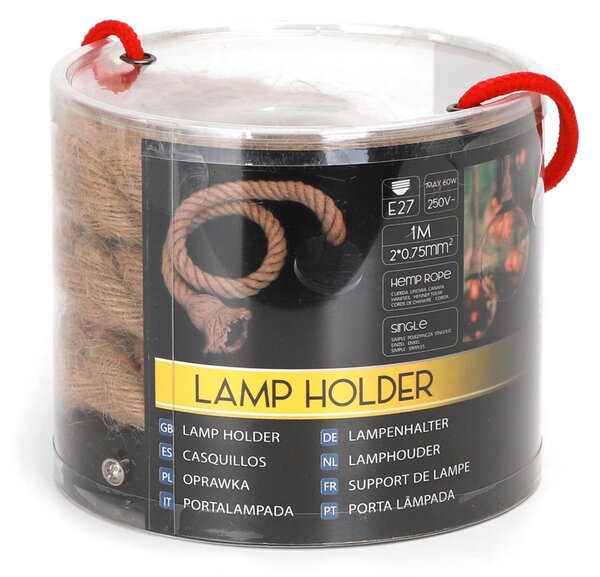 Lampadario da soffitto Single Rope Canapa 1 x E27 Aigostar