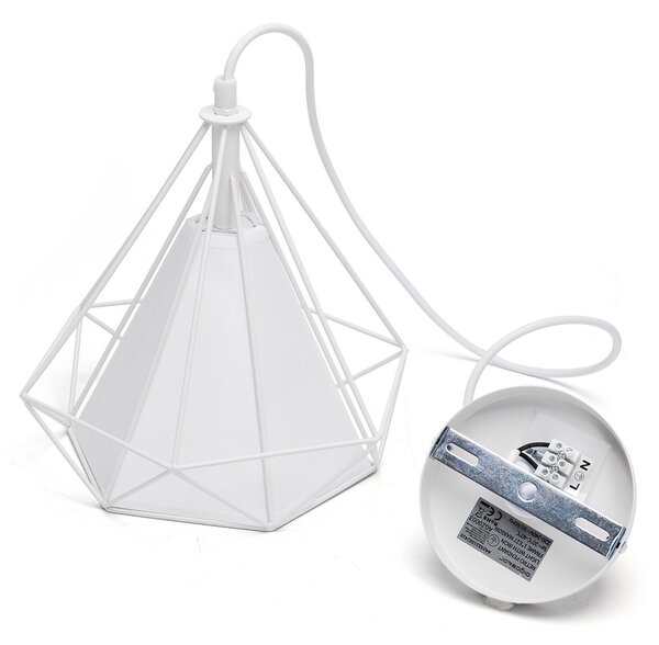 Lampadario da soffitto Sciva Bianco 1 x E27 Aigostar