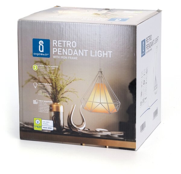 Lampadario da soffitto Sciva Bianco 1 x E27 Aigostar