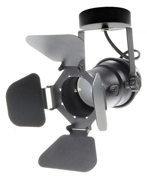 Faretto da soffitto Movie Nero 1 x GU10 M LEDME