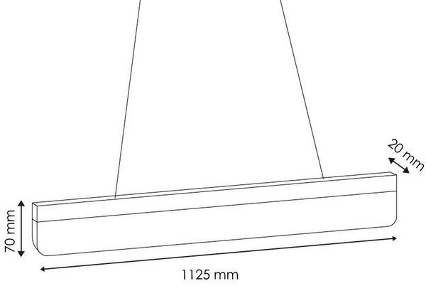 Lampadario Led da soffitto Vision Nero 30W Bianco neutro 4500K M LEDME