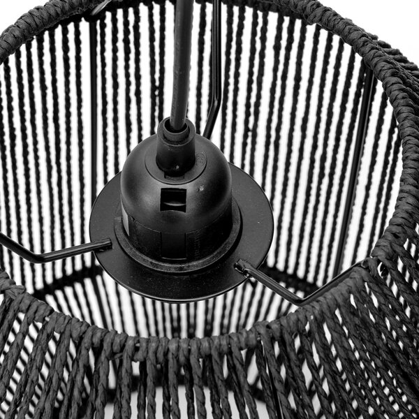Lampadario da soffitto Cage Nero 1 x E27 Aigostar