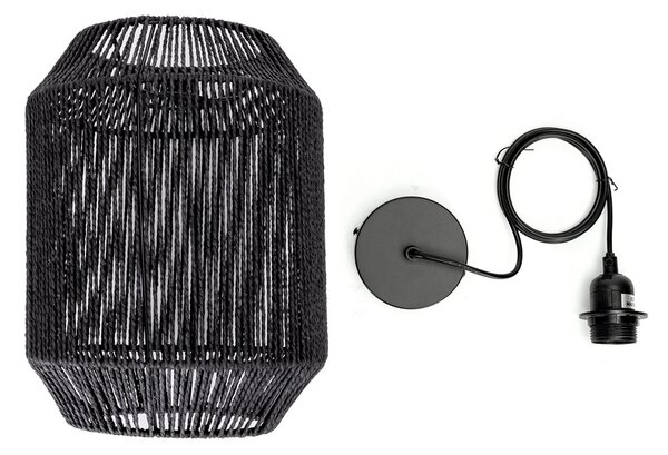 Lampadario da soffitto Cage Nero 1 x E27 Aigostar