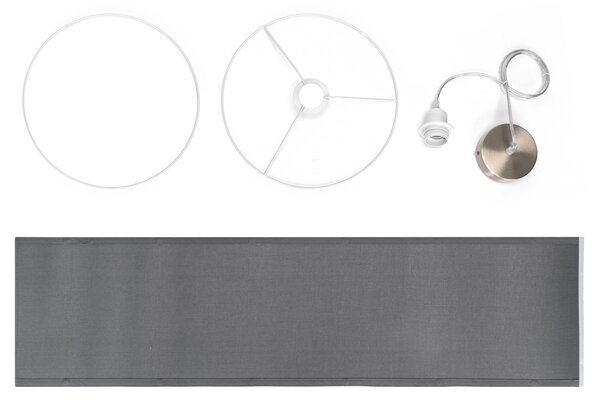 Lampadario da soffitto Fez Grigio 1 x E27 Aigostar