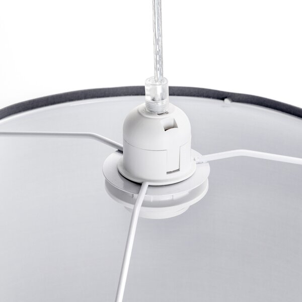 Lampadario da soffitto Fez Grigio 1 x E27 Aigostar