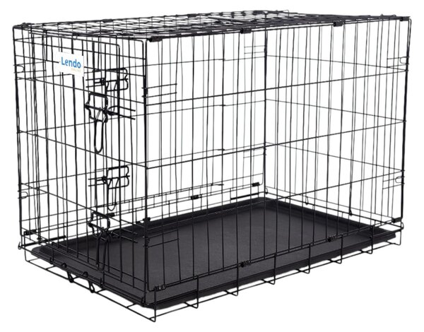 Box per cani pieghevole in acciaio per cani di taglia media