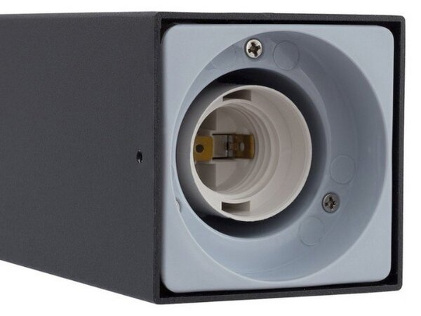 Lampioncino Led Gea Nero 74cm IP54 1 x E27 M LEDME