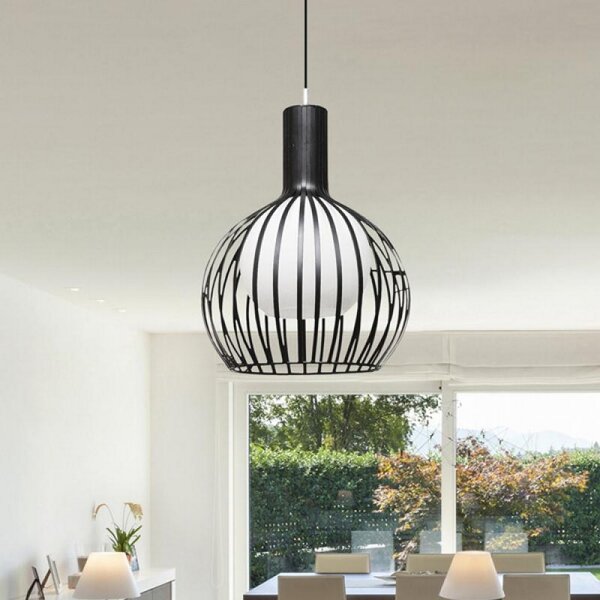 Lampadario da soffitto Negra Carol Nero 1 x E27 M LEDME