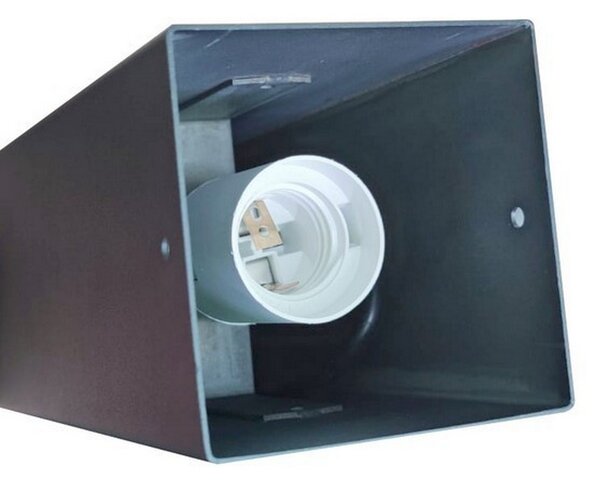 Lampioncino Led Demetra Nero 44cm IP54 1 x E27 M LEDME