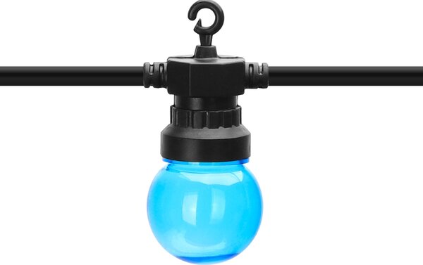 Catena luminosa a Led decorativa 8 metri 10 sfere trasparenti Multicolore a luce fissa Aigostar