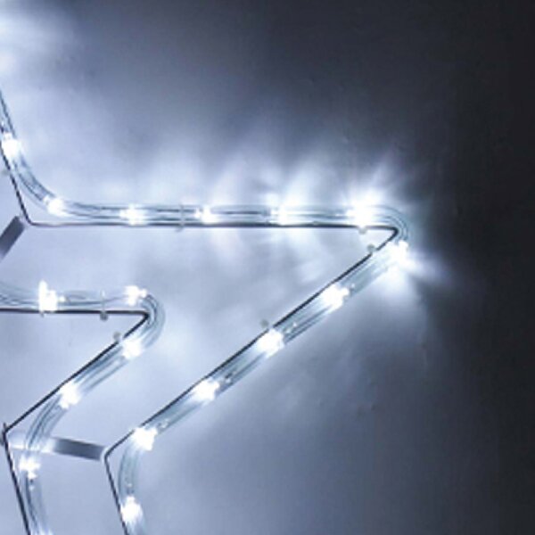 Stella luminosa 49cm da 90 Led Bianco Freddo da esterno Wisdom