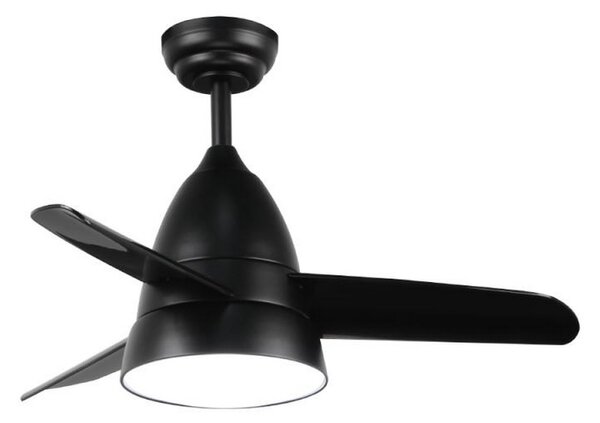 Lampadario Ventilatore da soffitto Black Silence 24W illuminazione Led regolabile con telecomando M LEDME