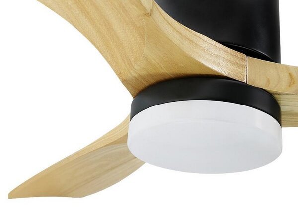Lampadario Ventilatore da soffitto Black Energy 18W illuminazione Led regolabile con telecomando M LEDME