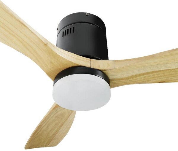Lampadario Ventilatore da soffitto Black Energy 18W illuminazione Led regolabile con telecomando M LEDME