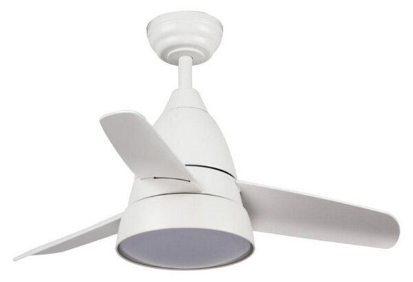 Lampadario Ventilatore da soffitto White Silence 24W illuminazione Led regolabile con telecomando M LEDME