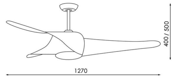 Lampadario Ventilatore da soffitto Fanton marrone 18W illuminazione Led regolabile con telecomando M LEDME