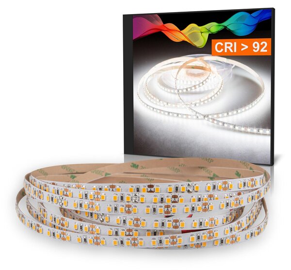 Striscia LED 2835 bianco freddo (5700k) CRI 92 72W 5 metri 12V IP20