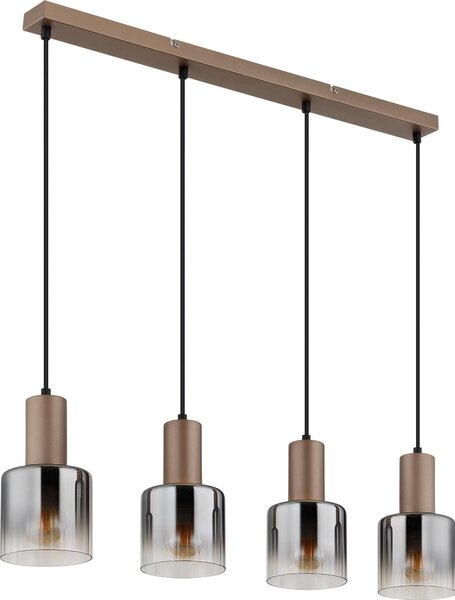 GLOBO Lighting Lampada a sospensione WALTON LWH 78x12x150 cm marrone Lampada a sospensione