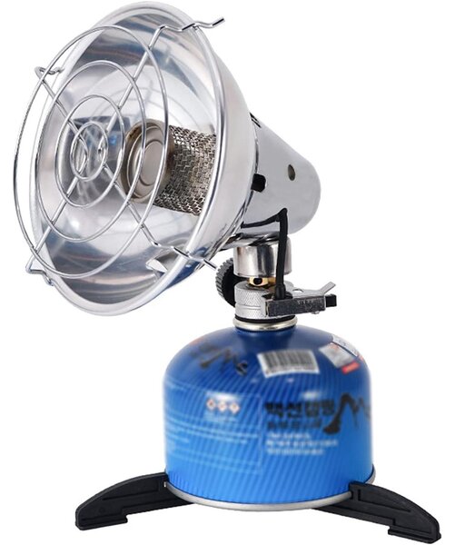 Stufa a gas portatile - Mini stufa a gas - 15 x 14 cm - Calore regolabile - Per esterno