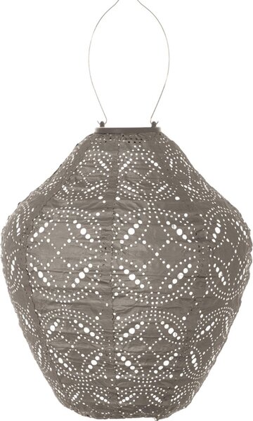 LUMIZ Lanterna solare Mandela Jar - 30 cm - Taupe