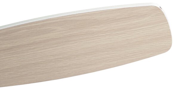 Ventilatore da soffitto bianco con stampa legno 96 cm con telecomando - Rotar