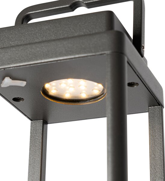 Lampada da tavolo per esterno grigio scuro con LED ricaricabile - Yara