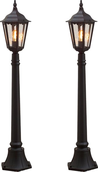 Set di 2 luci per palo Luci per sentiero Luci per piedistallo FIRNEZE Luce per esterni