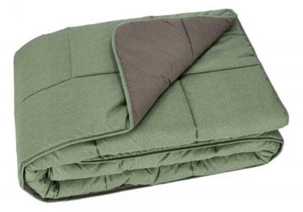 Trapunta Letto Singolo 1 Piazza Puro Cotone Linea Chromo Gabel Colore Verde Sottobosco
