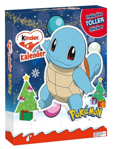 Calendario dell'Avvento Pokémon Pikachu, linea Kinder