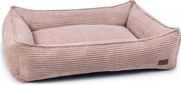 Ideato da Lotte Cestino per cani a coste rosa 65x60x20 cm