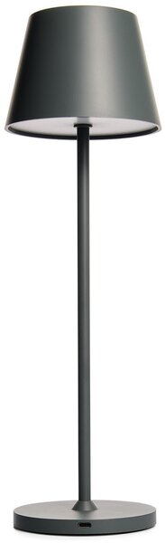 ROLF KERN - Lampada da tavolo a LED "CLUB 38cm", batteria ricaricabile, dimmerabile, IP54, 2700K, grigio basalto