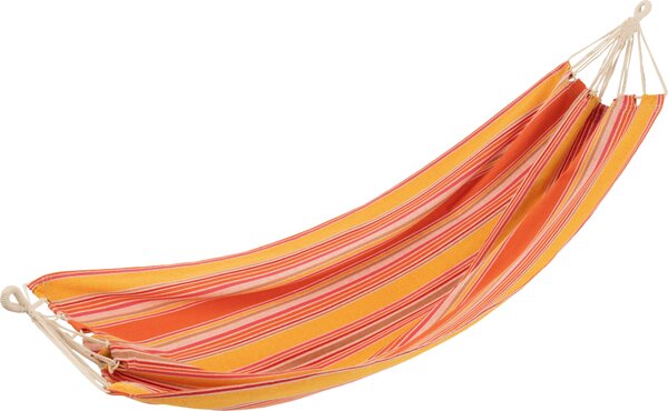 J-Line amaca a righe cotone/poliestere arancio+mix