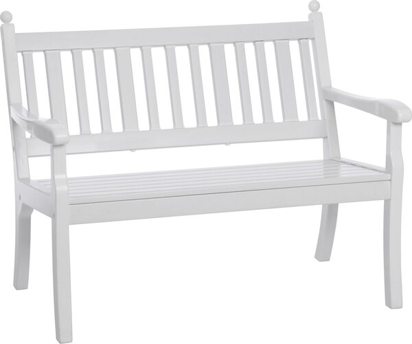 Panchina da giardino in plastica Blome Hohenzollern a 2 posti, bianco