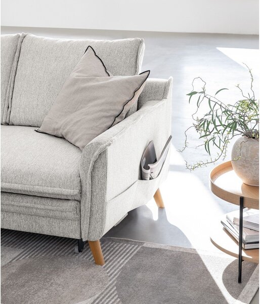 Divano letto angolare beige (angolo sinistro) Charming Charlie - Miuform