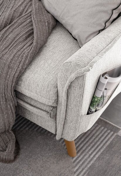 Divano letto angolare beige (angolo sinistro) Charming Charlie - Miuform