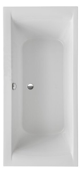 Vasca da bagno Ottofond Tampico 180 x 80 cm, bianca