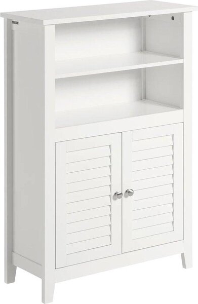 Armadio doppio - Armadietto da bagno - Bianco - 26 x 90 x 60 cm
