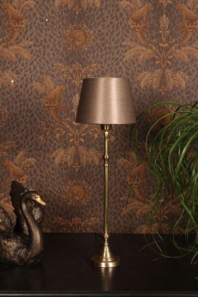 Lampada da tavolo in stile olandese, base dorata (51 cm) – Elegante base per lampada in ottone, piedistallo per lampade da tavolo in stile antico, adatto per attacchi E27, ideale per l'arredamento di interni