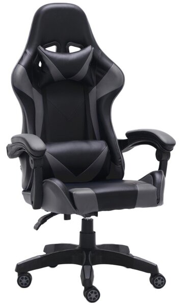 Sedia da gioco LEMBIT - nero / grigio