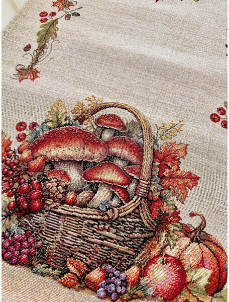 Runner da tavola con motivo arazzo autunnale MIGD048