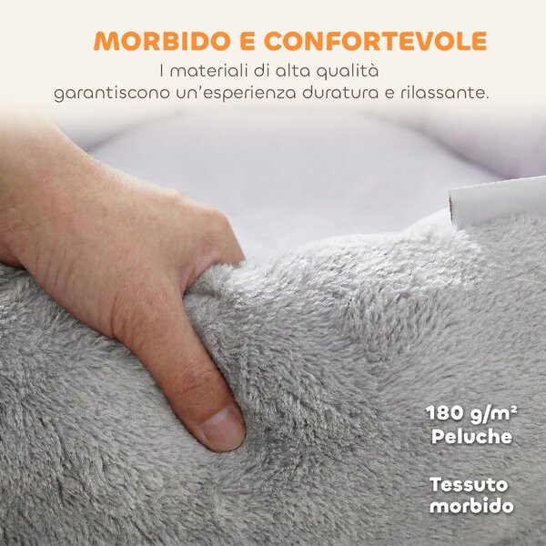 AllMyPets Cuccia per Gatti e Cani di Piccola Taglia da Interno Reversibile colore Grigio Chiaro